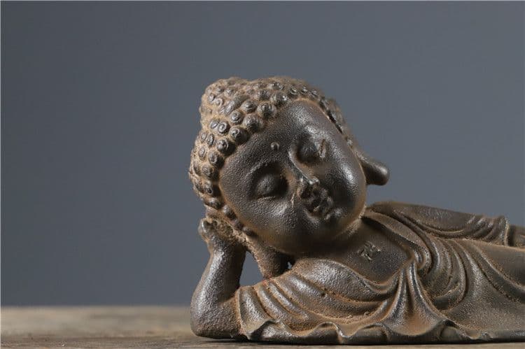 鉄器 鉄仏 睡仏 釈迦牟尼仏像 工芸品 美術品 置物