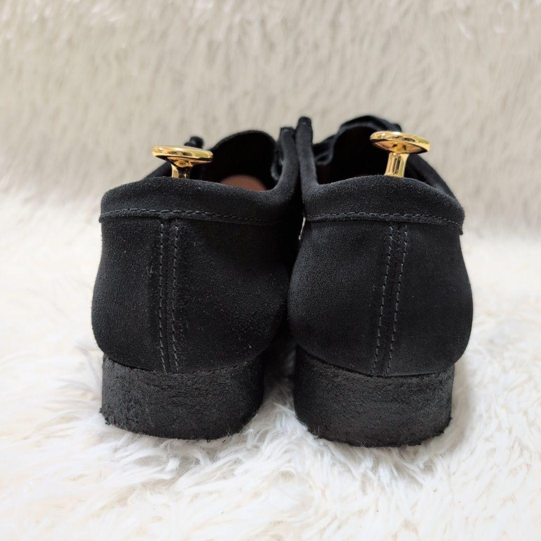 クラークス ワラビーブーツ スエード ブラック 25.5cm