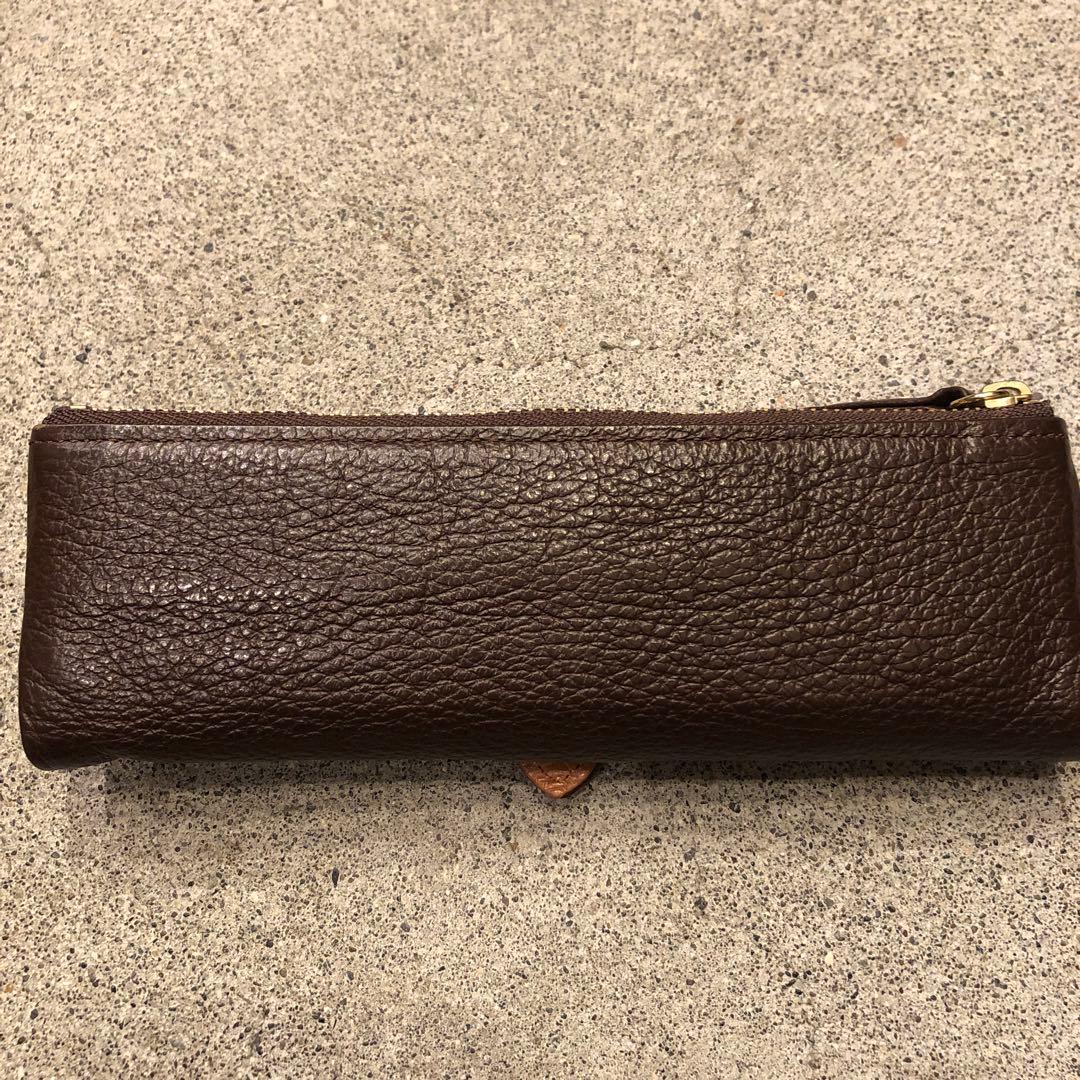 C COMPANY ルポ ペンケース ダークブラウン　　　　本革 美品