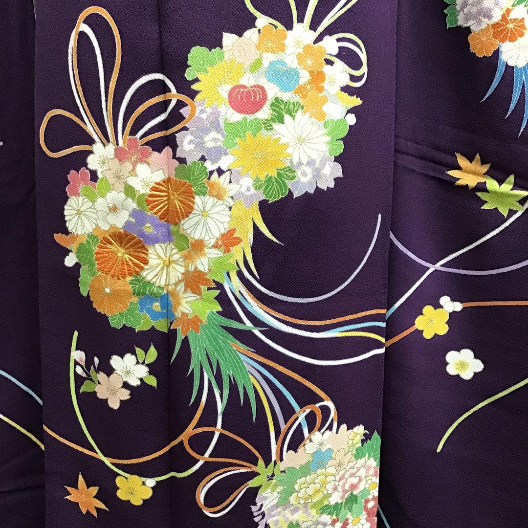 大丸誂え 千總 京友禅 紫地 薬玉 金駒刺繍 振袖 単品 - メルカリ