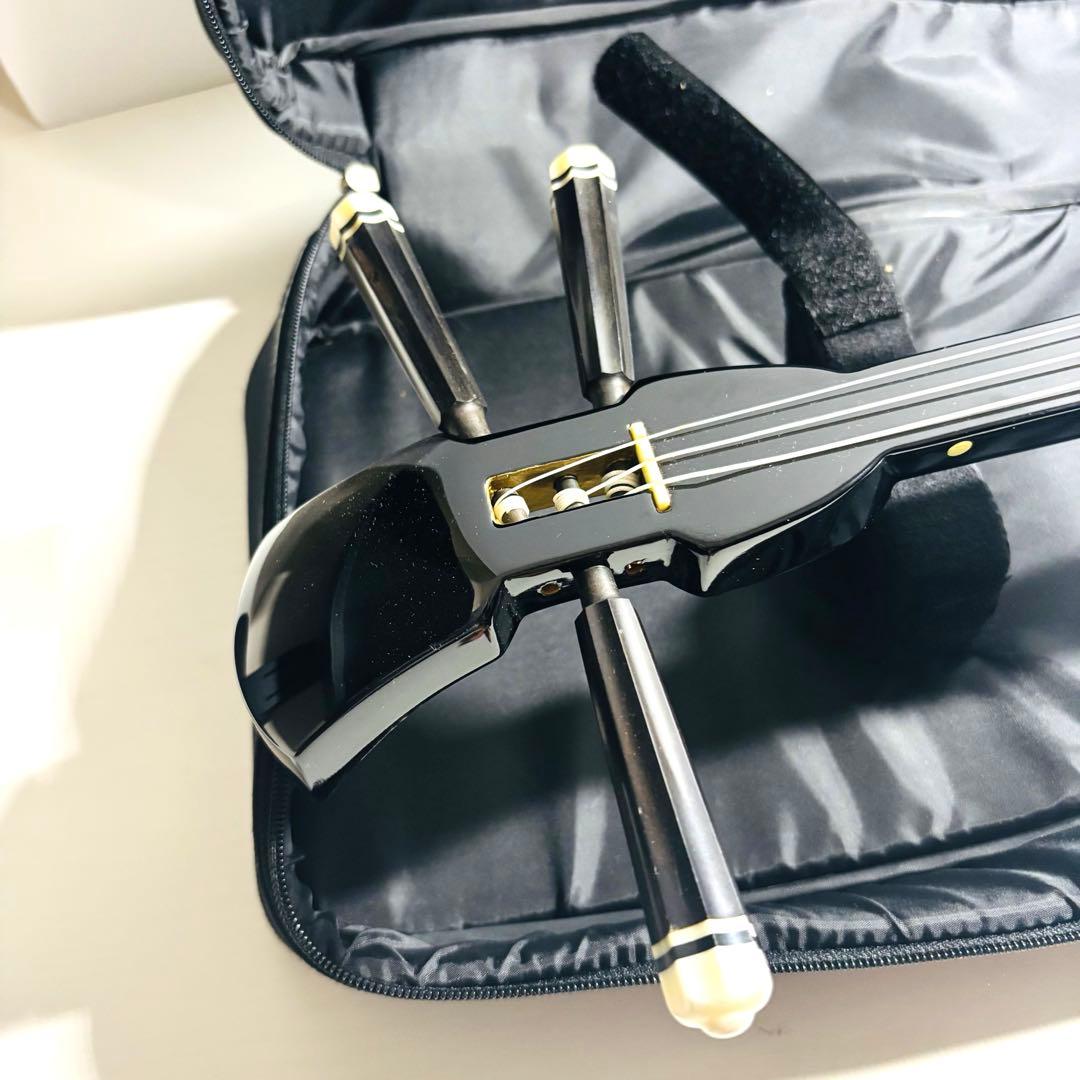 美品】沖縄 三線 本蛇皮 三味線 ケース付き 初心者 入門