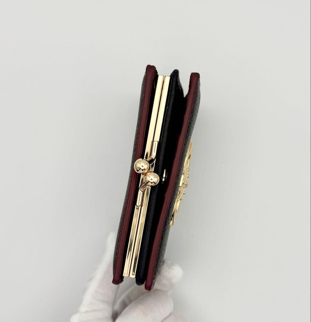 Vivienne Westwood がま口 二つ折り財布 黒 未使用