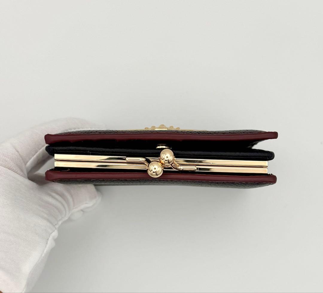 Vivienne Westwood がま口 二つ折り財布 黒 未使用