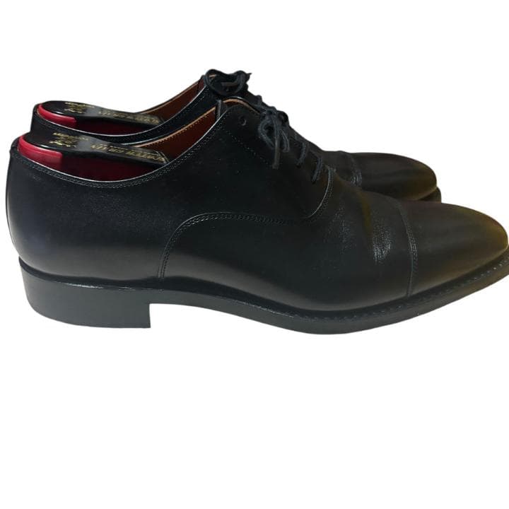 【美品】スコッチグレイン NL-4116 ストレートチップ ブラックレザー 24