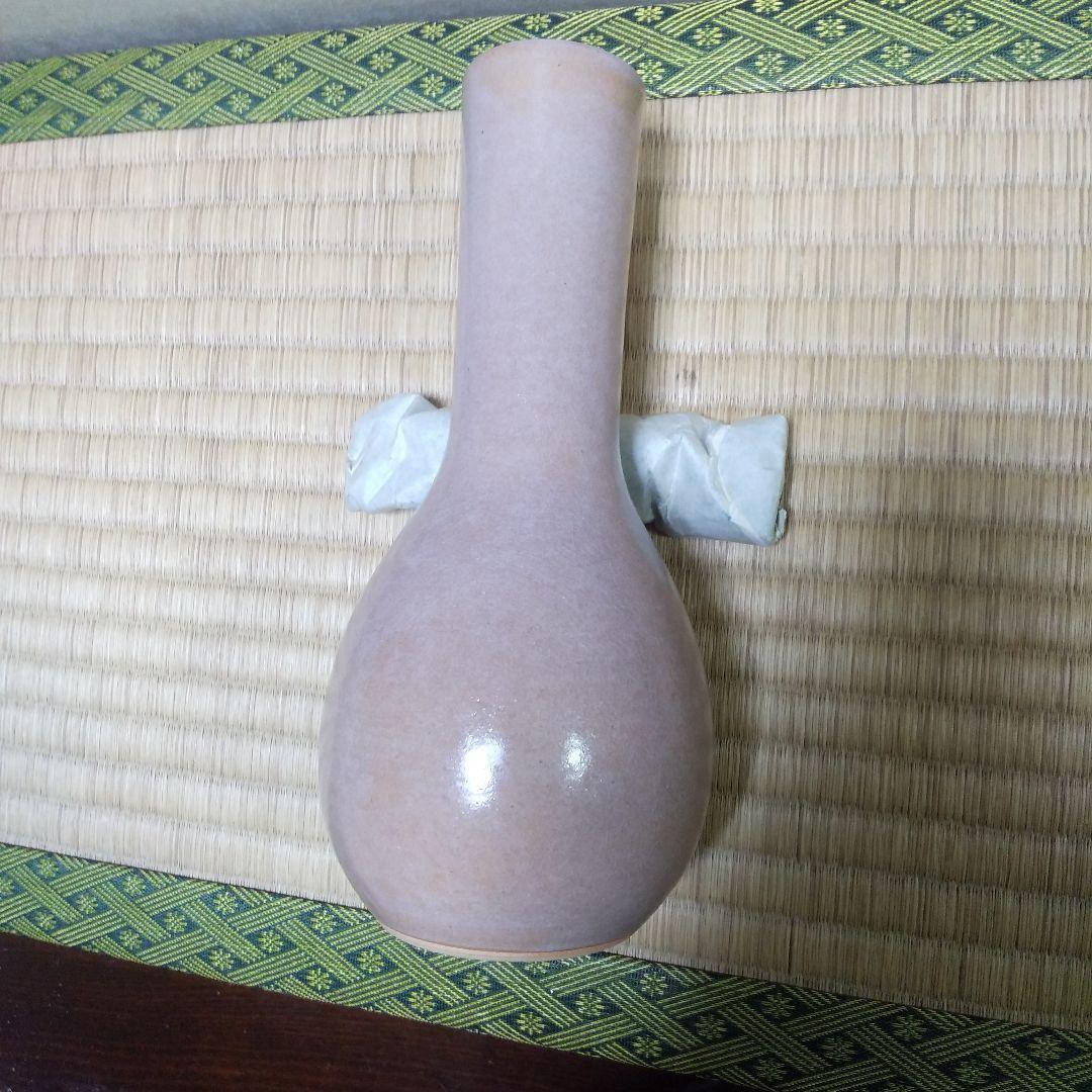 茶道具「灰釉 花入」紫翠窯 西村徳泉 造