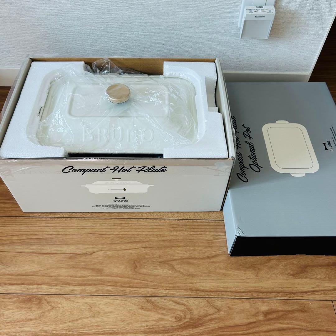 【極美品】Brunoホットプレート　セラミックコート鍋ブルーノ