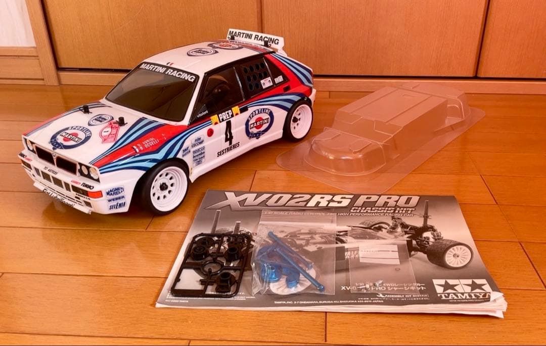 【TAMIYA】 タミヤ XV02RS PRO シャシー（メカなし）美品。