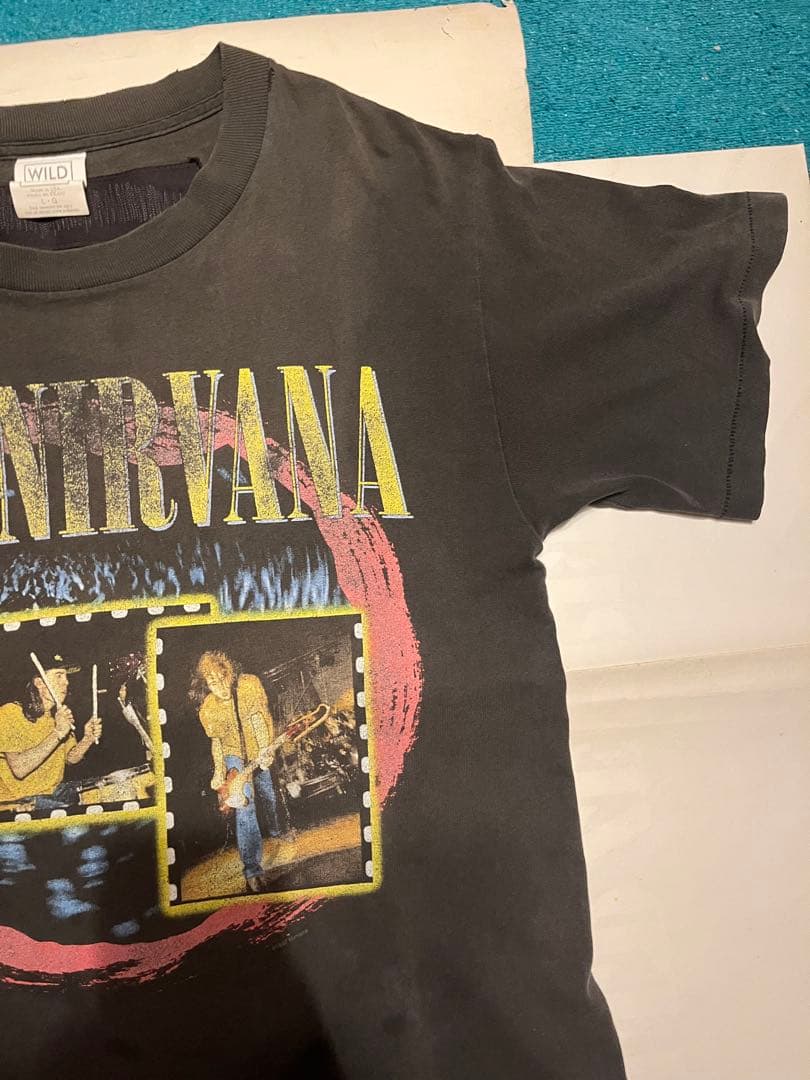 90s NIRVANA vintage tシャツ グッドフェード 短丈 - メルカリ