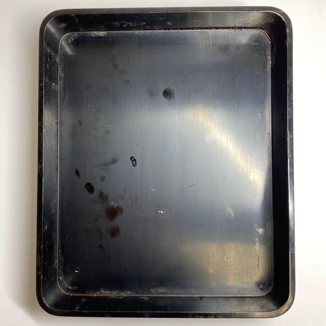 時代 本相黒 硯箱 22.5×18.5×4.5cm 東キ7-1129☆2Fトコチ