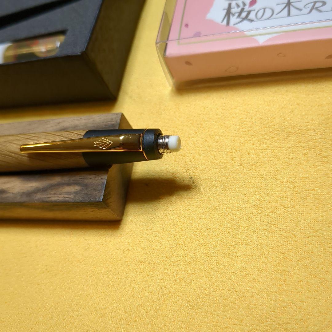 野原工芸　新型シャープペンシル　楢　ゴールド金具