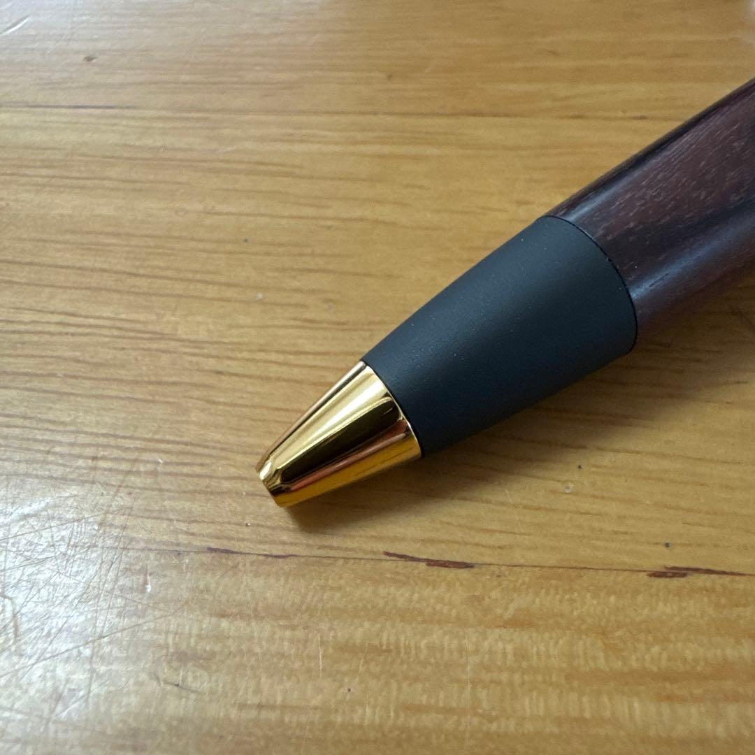 新品 野原工芸 キングウッド ボールペン スタンダード ゴールド金具