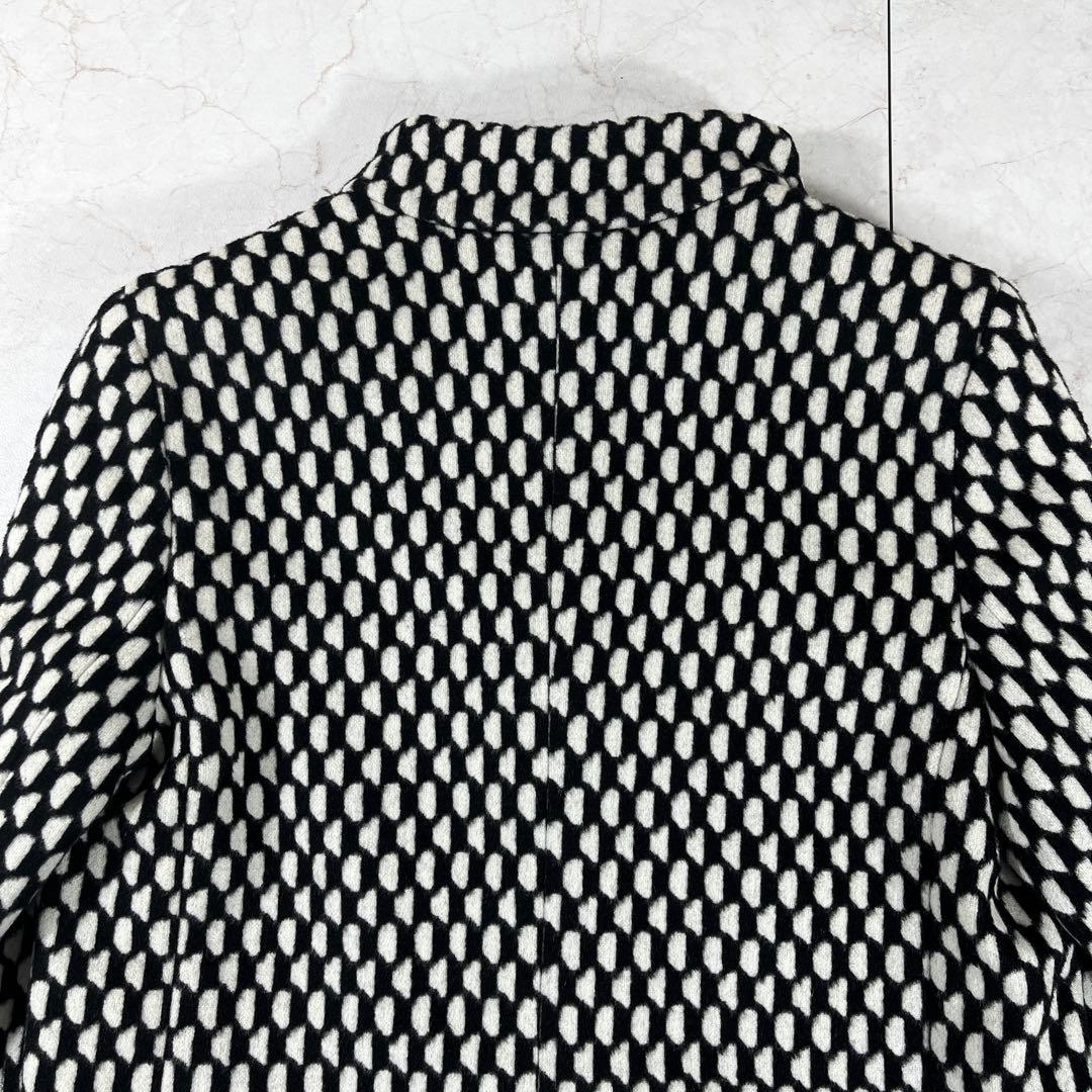 ✨極美品 マックスマーラ 白タグ 格子チェック スタンドカラーコート