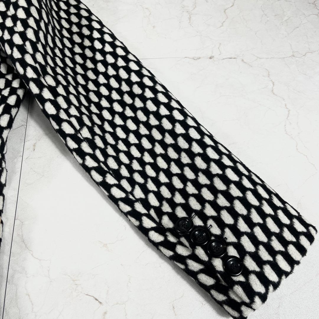 ✨極美品 マックスマーラ 白タグ 格子チェック スタンドカラーコート