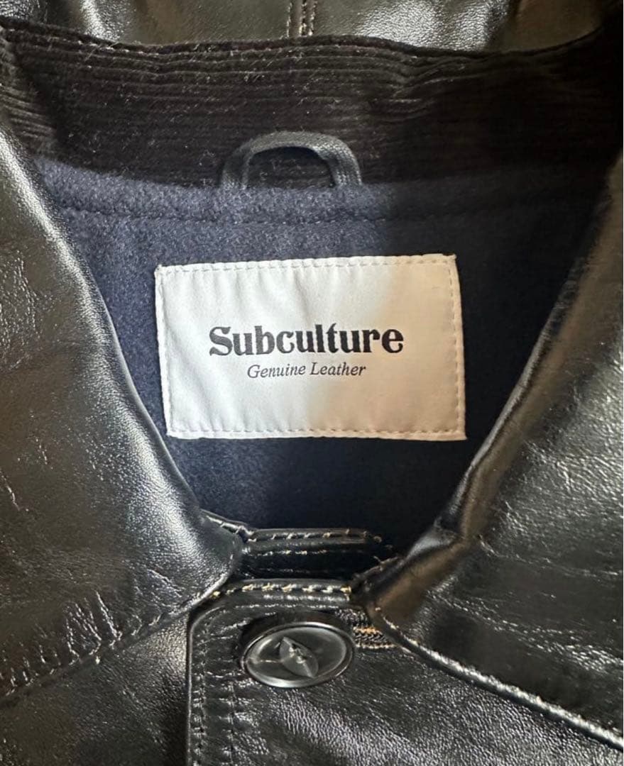 subculture サブカルチャー レザーカーコート 2 - メルカリ