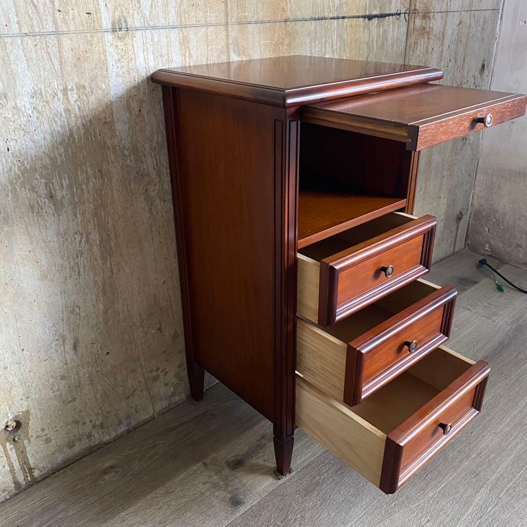 東海家具KENT 電話台 サイドチェスト コンソール マホガニー材