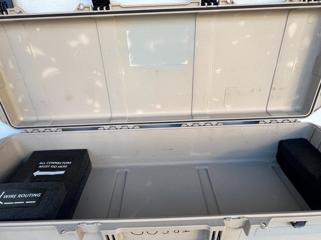 ②本物米軍ライフルケース ペリカン ミリタリー 外寸W120×D42×H23cmの