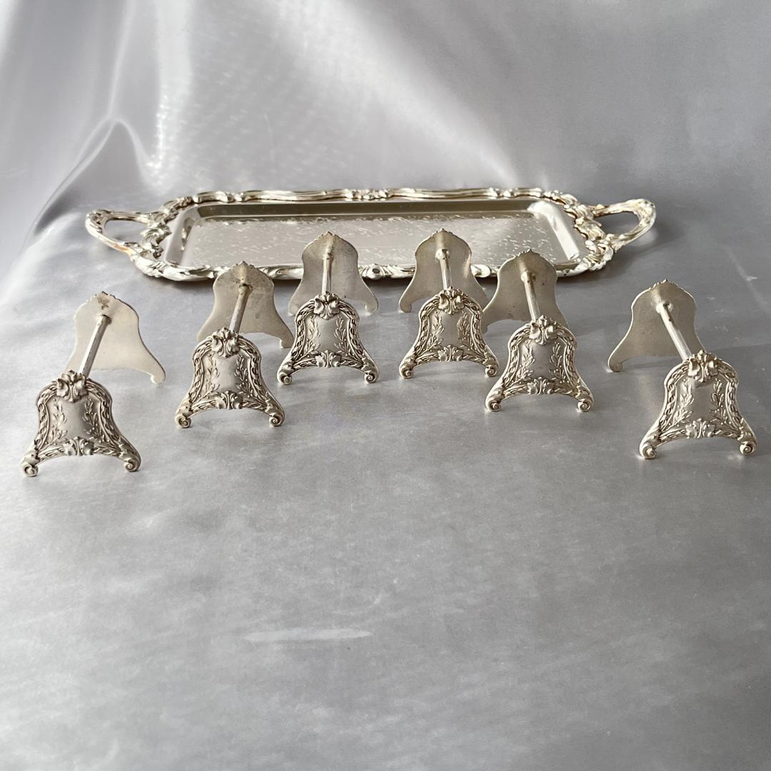 仏蘭西】 ルイ16世様式 ナイフレスト / カトラリーレスト 6個組