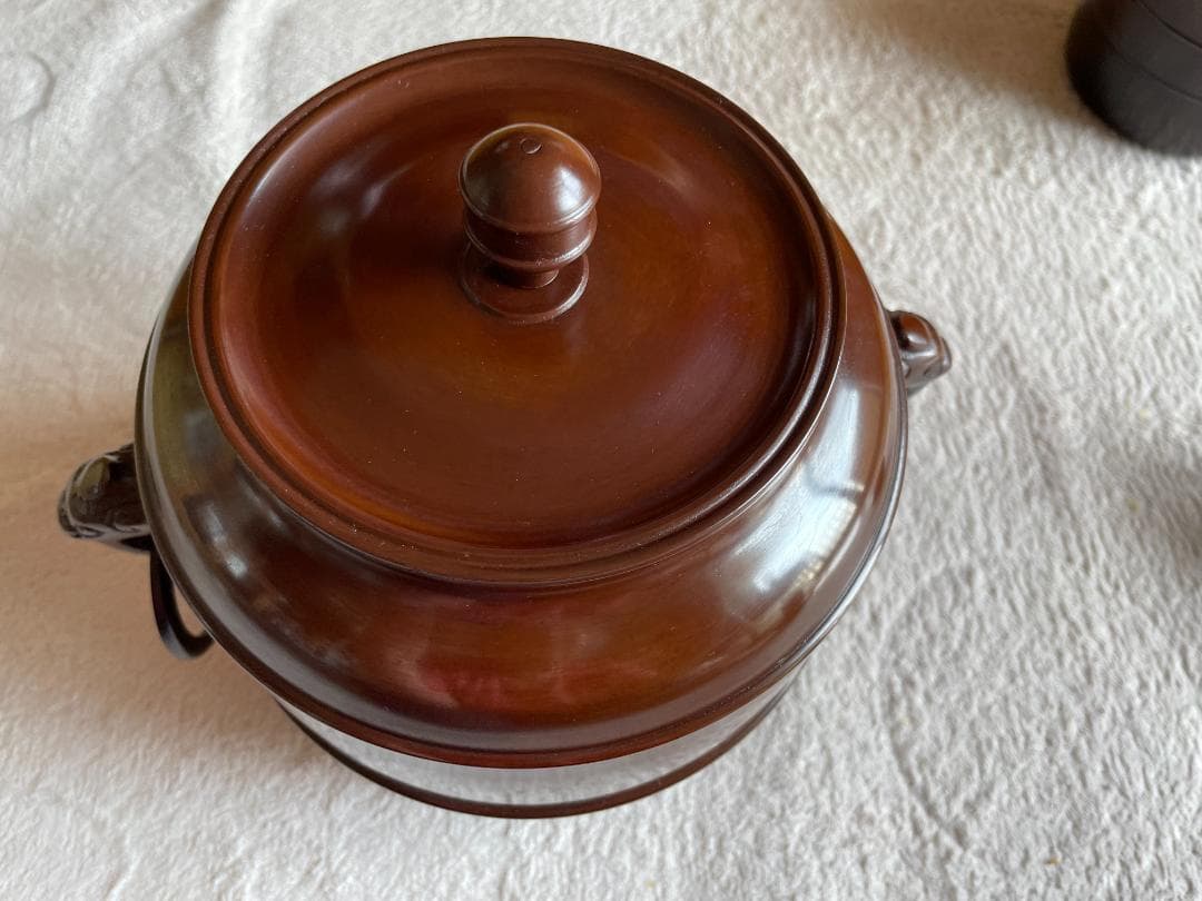 唐銅皆具 茶道具『風呂師/宗広造「唐銅皆具壱揃」共箱 水差＋建水＋杓