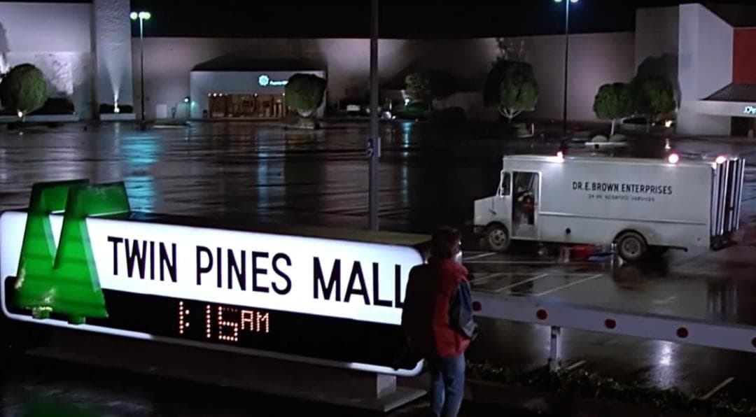 バックトゥザフューチャー TWIN PINES MALL 電飾看板 模型