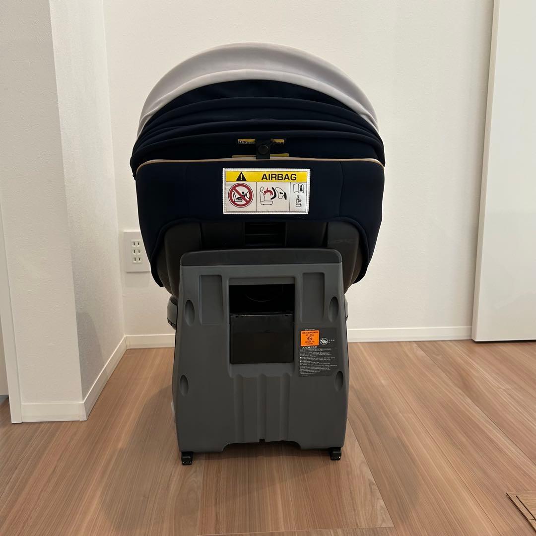 Combi 回転式チャイルドシート ネイビー　クルムーヴ　スマート　ISOFIX