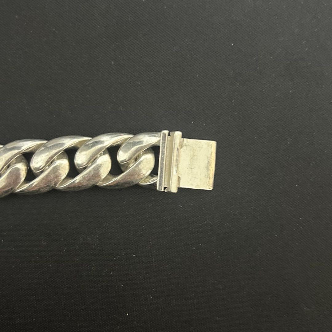 シルバー925 ツイスト星モチーフ チェーンブレスレット ☆スター五芒星