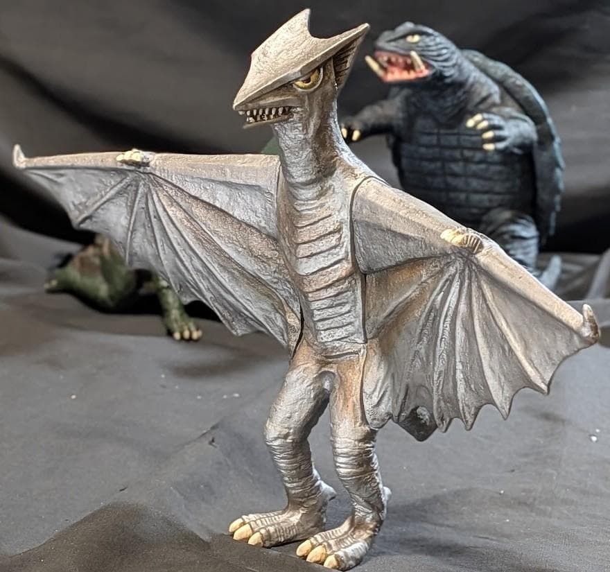 昭和ガメラ＆ギロン＆宇宙ギャオス（エクスプラス）ソフビフィギュア３体セット