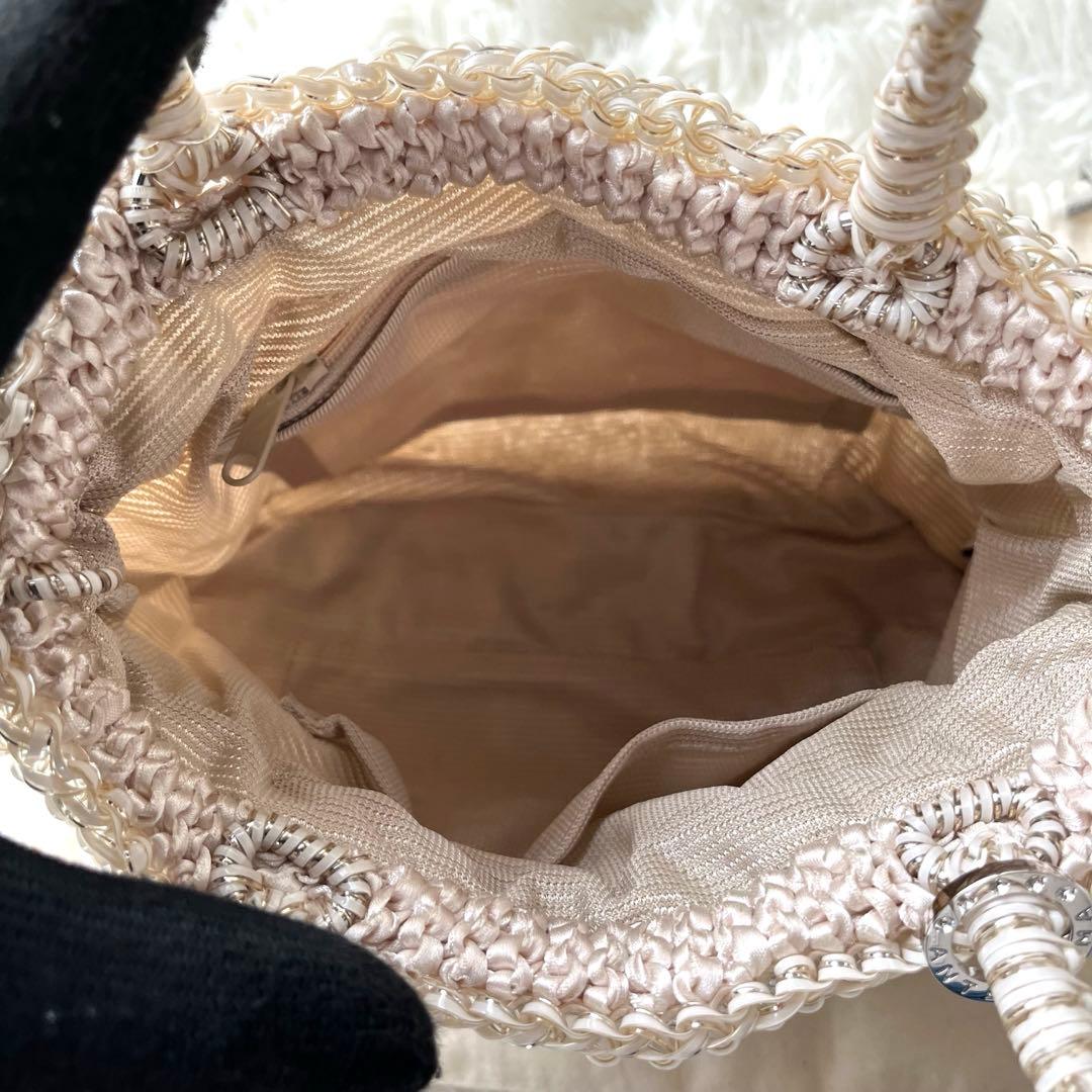 【ゆう】ANTEPRIMAワイヤーバッグ 2way シルバーベージュ