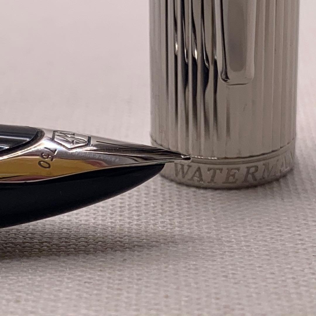 限定品】ウォーターマンカレン カーフスキン革巻き万年筆18K 字幅F