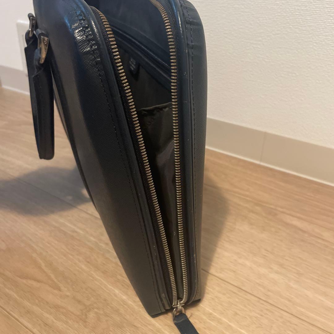 【本日限りセール】porter ネイビー 皮ビジネスバッグ