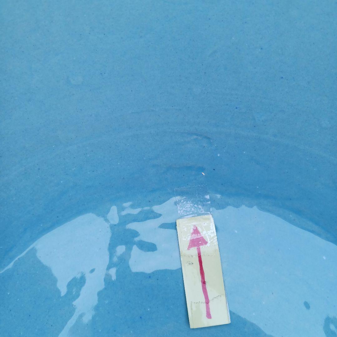 新品 ∅50 陶器 睡蓮鉢 特大 メダカ鉢 難有 手書き絵 花柄 手造り