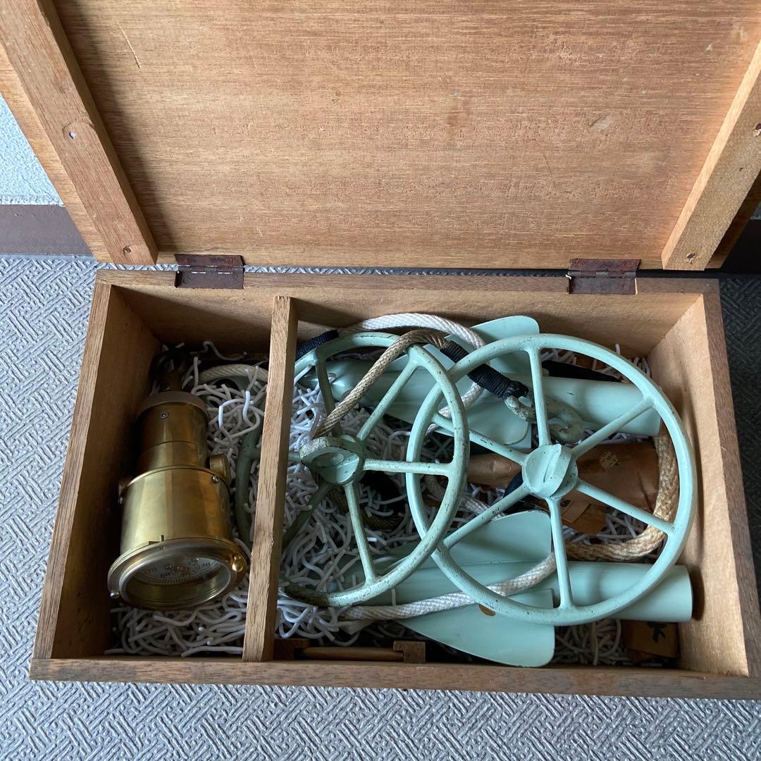 シップログ 船舶速度計（木箱入）