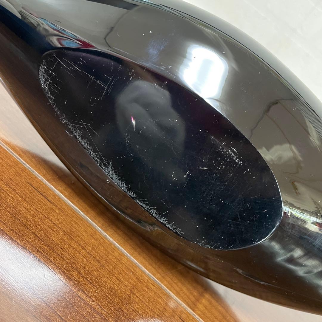 MURANOムラーノガラス イタリア製 大型 ヨット クリア ブラック