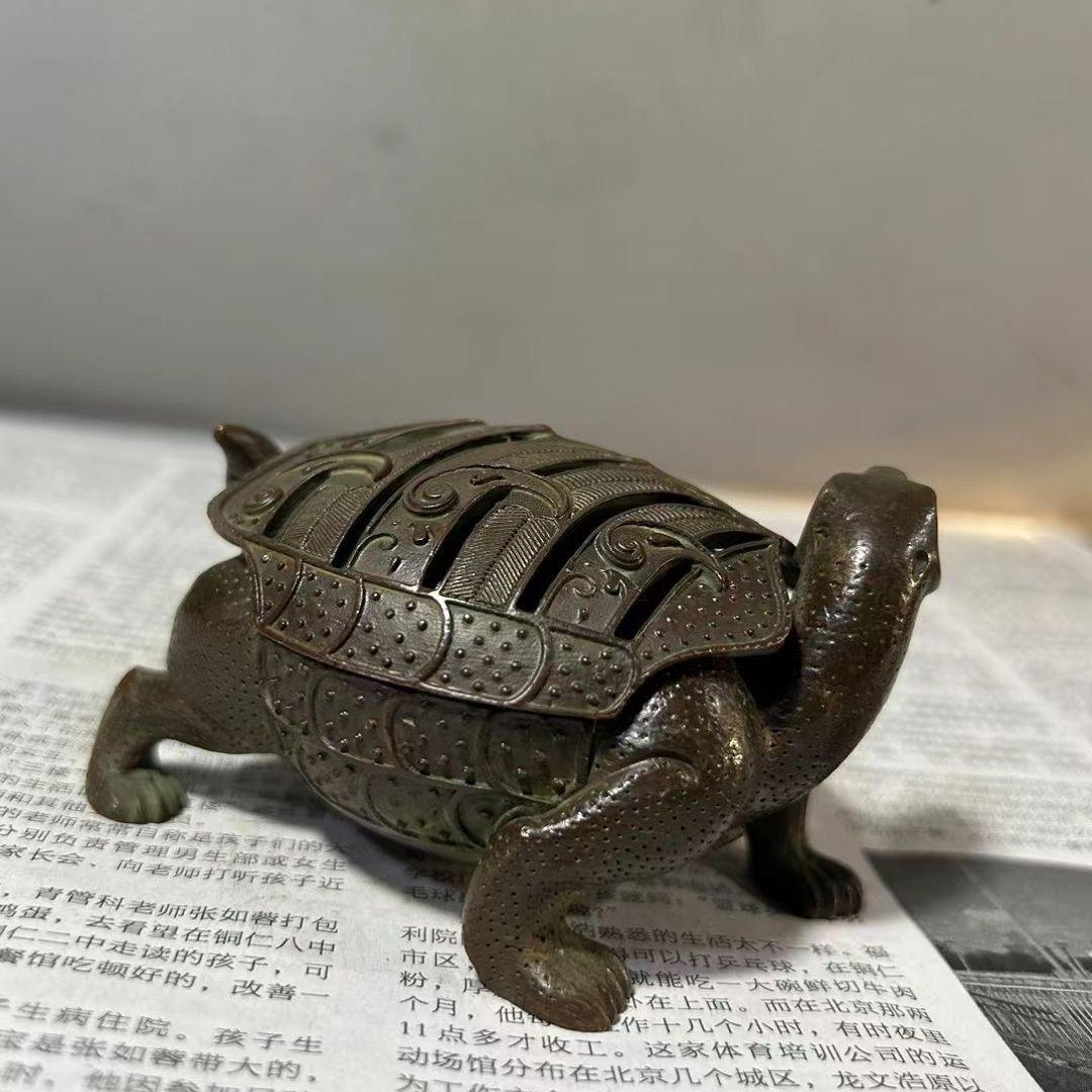 香炉 銅器 文房具 茶道具 重厚 極細工 工芸品 美術品 茶寵の置物 仏事