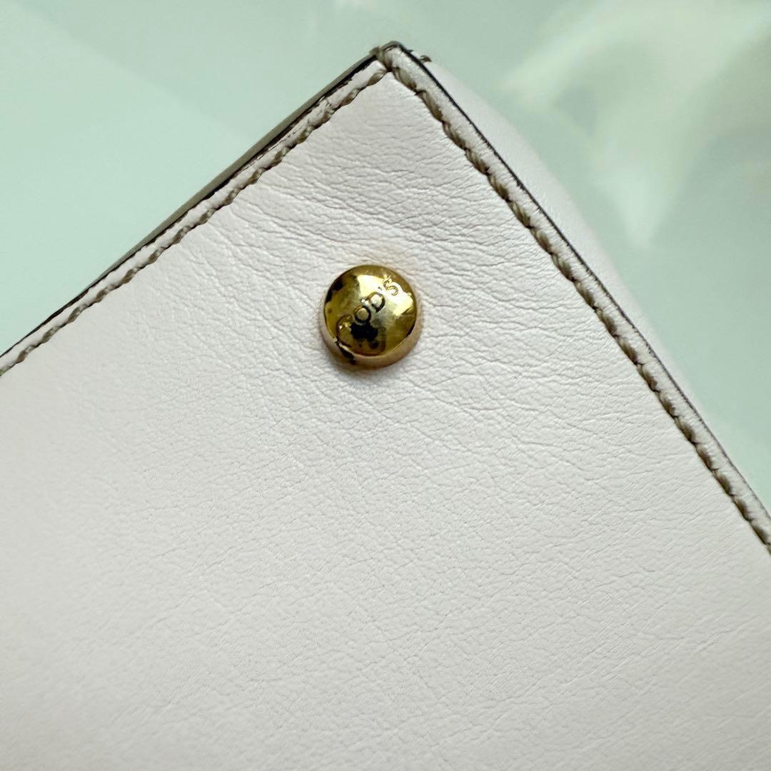 TODS トッズ Dキューブバッグ ピンク ベージュ ハンドバッグ