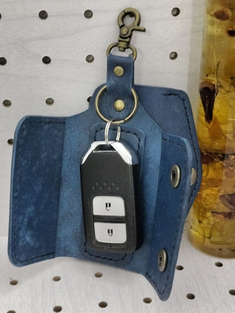 【モンスター】キーケース　スマートキー　本革　ハンドメイド