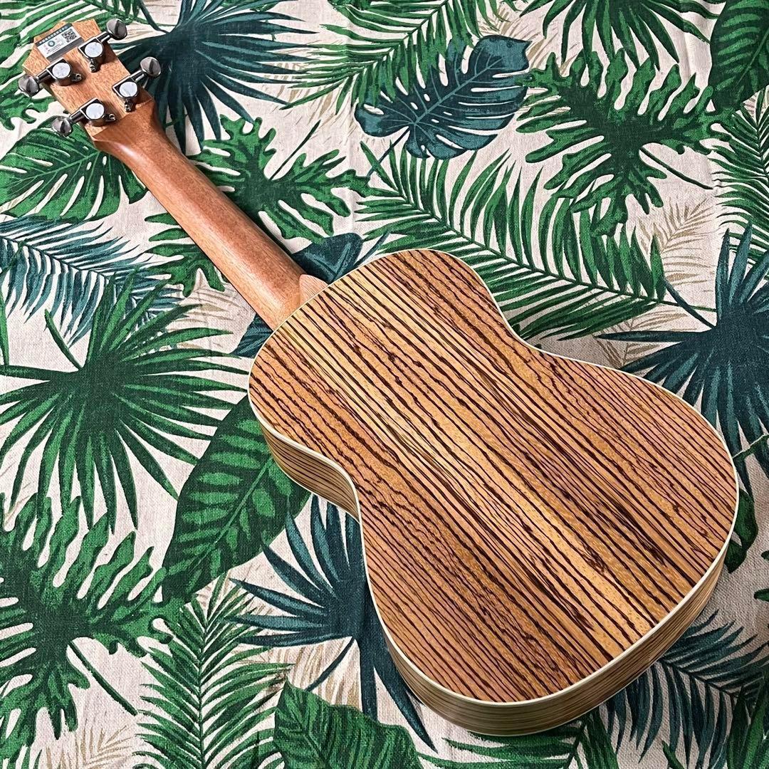 【入門セット】musicのゼブラウッド・コンサートウクレレ【ウクレレ専門店】