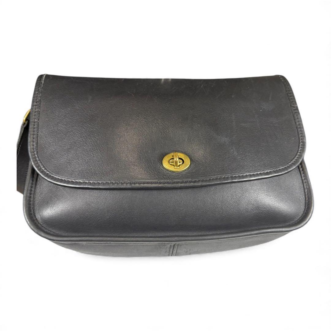 オールドコーチ COACH ターンロック レザー ショルダーバッグ　ビンテージ