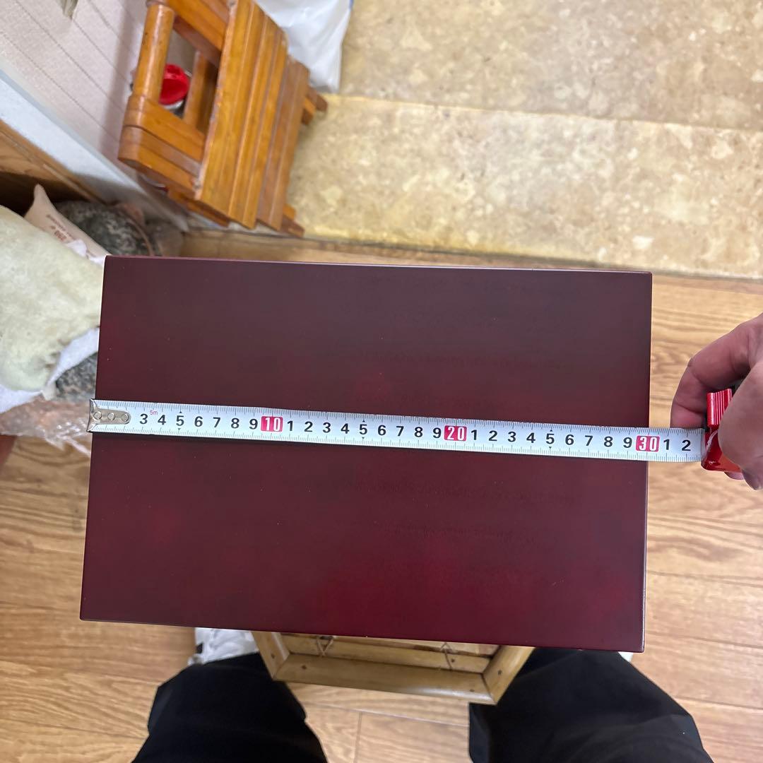 【美品・箱付】仙台箪笥 三ツ引 溜塗（ためぬり） 小物入れ 伝統工芸品