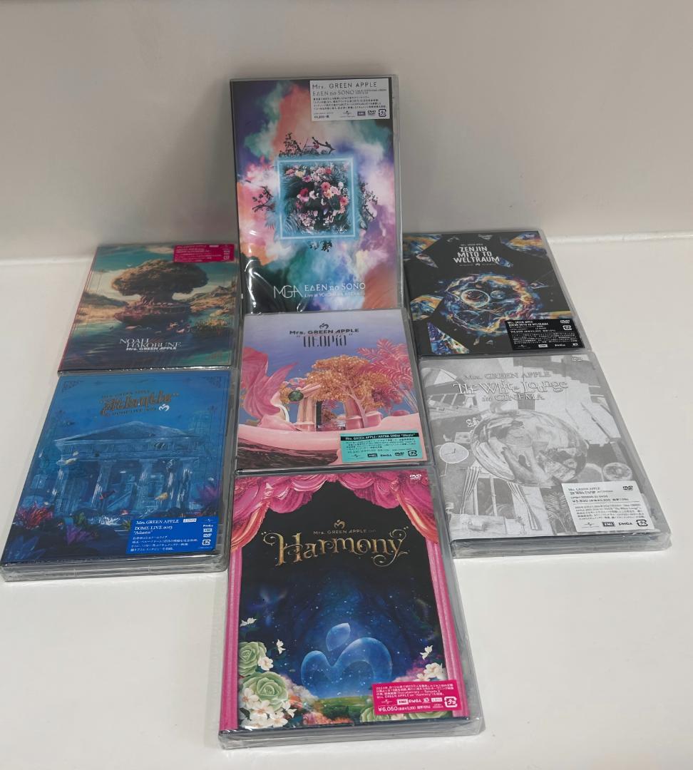 Mrs.GREEN APPLE 通常盤 DVD 7作品 Mrs.GREEN APPLE 通常盤 Blu-Ray 7作品 - メルカリ