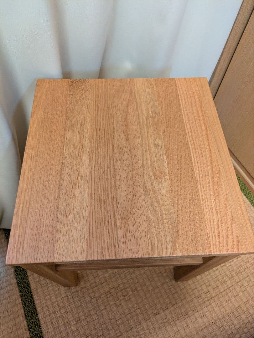 無印良品サイドテーブルベンチ 木目調 円筒形 ゴミ箱 セット 無印良品