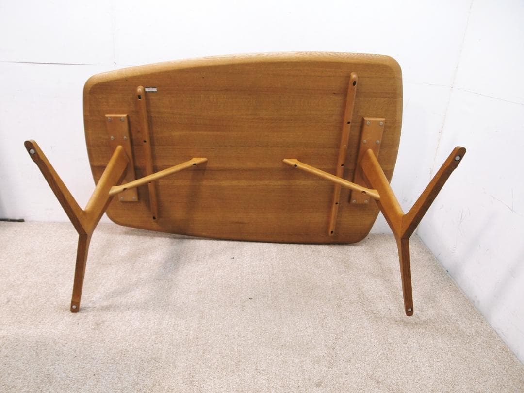 美品‼️日進木工 geppo SEED ダイニングテーブル 2本脚