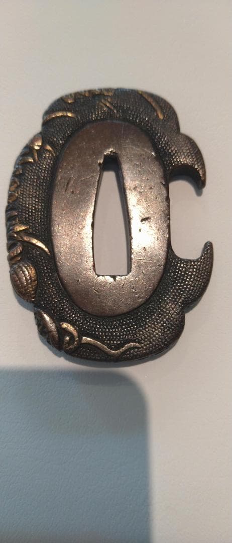 短刀脇差小鍔草葉の図