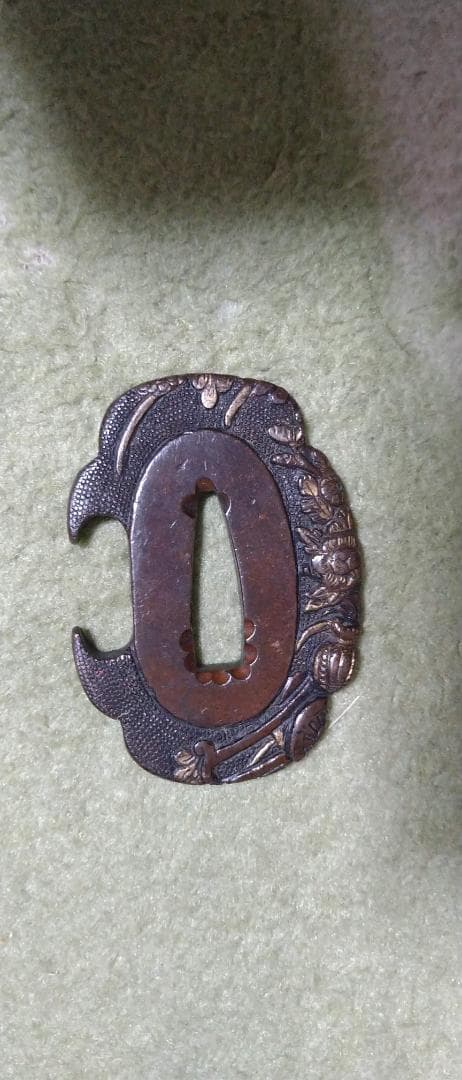 短刀脇差小鍔草葉の図