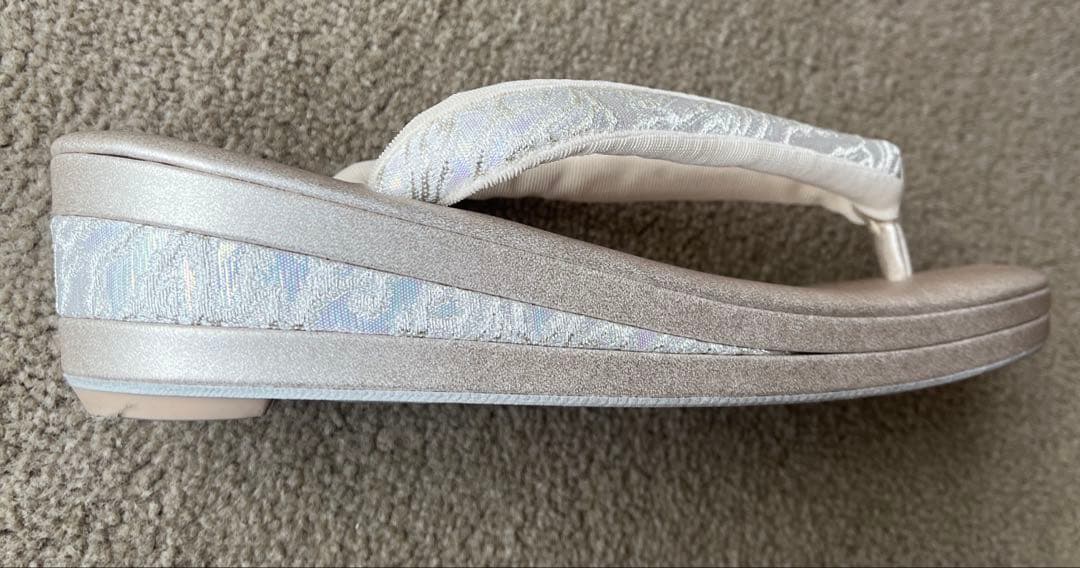 結婚式　 留袖　ローブデコルテ　バッグ　シルバー　草履L セット　※箱付き