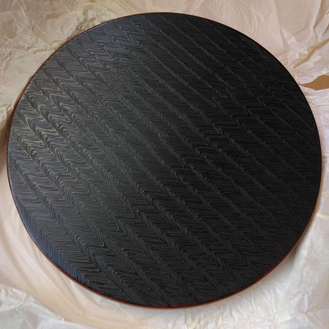 高岡漆器　漆器盆　100鑿目　 直径30cm