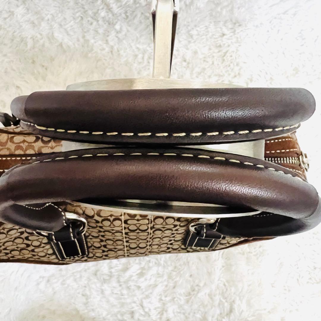 【美品】COACH コーチ ソーホー ミニシグネチャー ハンドバッグ