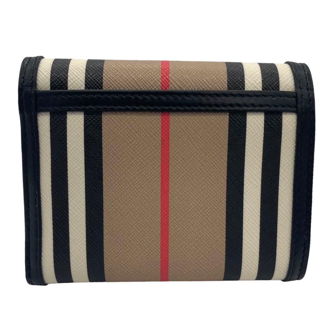 BURBERRY バーバリー アイコンストライプ コンパクトウォレット 三つ折り