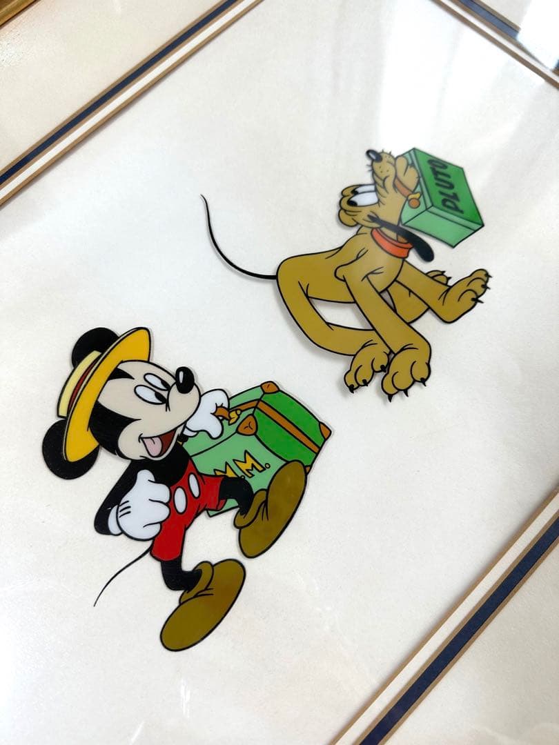 ディズニー　ミッキー　プルート　セル画　9500　limited edition