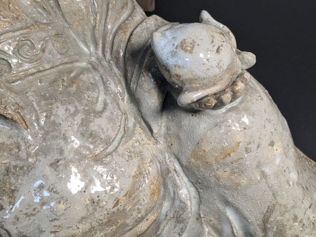 十代三輪休雪 萩焼置物 東坊朔？