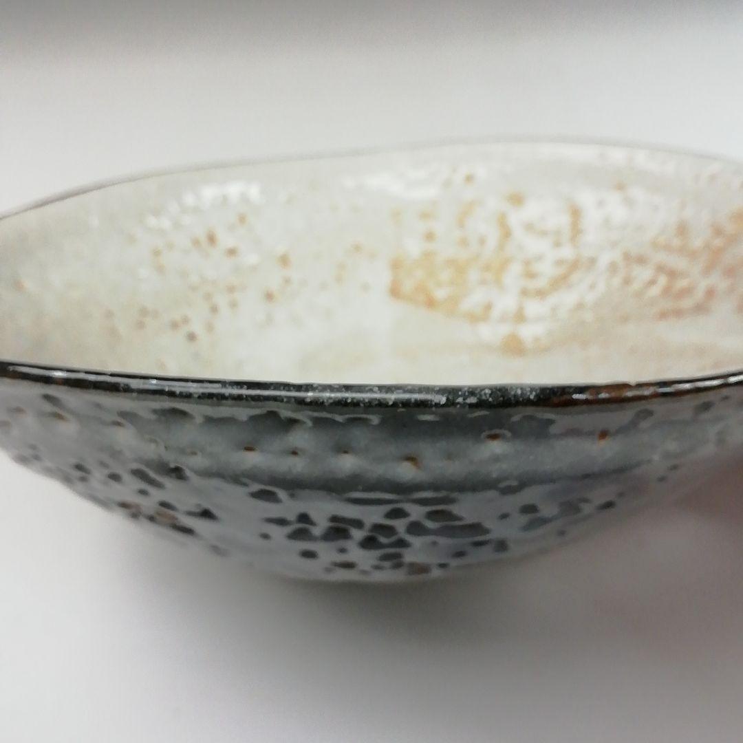 T90 茶碗 『志野 平茶碗』『山口正悟』 共箱 抹茶碗 茶道具